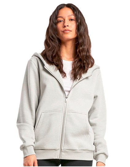 Dámská mikina s kapucí na zip (Barva White, Velikost XS)