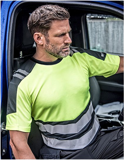 Hi-Vis X-Pro tričko (třída 1) (Barva Black, Velikost S)