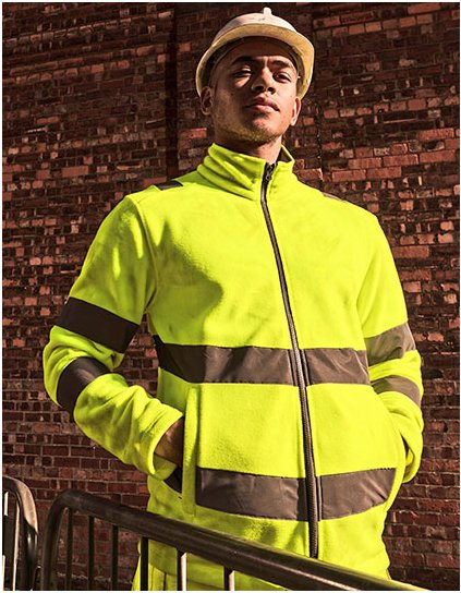 Fleecová bunda Pro Contract Hi-Vis Thor (Barva Orange, Velikost S)