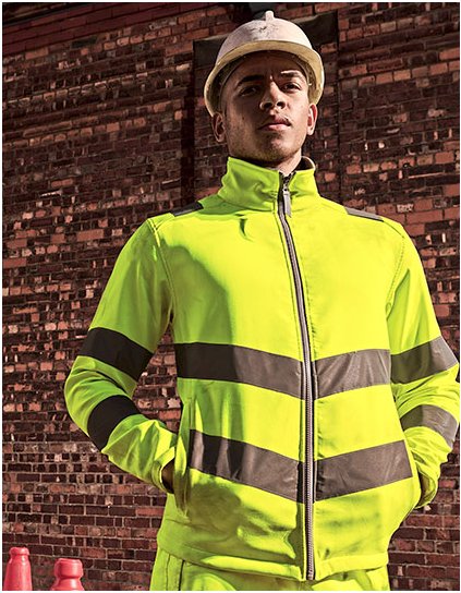 Softshellová bunda Pro Contract Hi-Vis Ablaze 2L (Barva Orange, Velikost S)