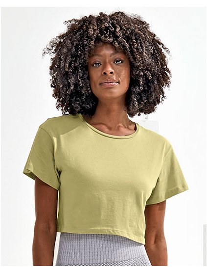 Dámské  Crop Top (Barva Black, Velikost XS)