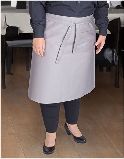 Kuchařská zástěra XXL s kapsou (Barva Black, Velikost 70 x 140 cm)