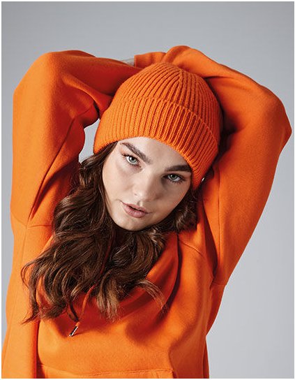 Upravená pletená žebrovaná čepice  G_CB380