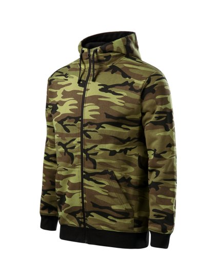 Camo Zipper C19 Mikina pánská (Barva camouflage gray, Velikost S)