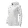 Trendy Zipper 411 Mikina dámská (Barva bílá, Velikost XS)
