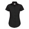 Poplin Shirt Black Tie Short Sleeve / Women  G_BCSWP24