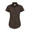 Poplin Shirt Black Tie Short Sleeve / Women  G_BCSWP24