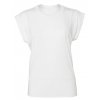 Women`s Flowy Muscle Tee with Rolled Cuff  G_BL8804