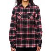 Women`s Woven Plaid Flannel Shirt  G_BU5210