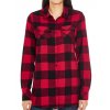 Women`s Woven Plaid Flannel Shirt  G_BU5210