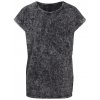 Ladies` Acid Washed Extended Shoulder Tee  G_BY053