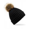 Fur Pop Pom Chunky Beanie  G_CB412