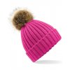 Fur Pop Pom Chunky Beanie  G_CB412