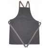 Apron with Grey Ties Crossover  G_DL130