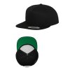 Klasický 5 panelový Snapback (Barva Black, Velikost One Size)