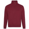 Sweat na 1/4 zipu ve druhém ročníku (Barva Burgundy, Velikost S)