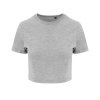 Dámská Tri-Blend Cropped T (Barva Heather Black, Velikost XS)