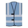 Hi-Vis bezpečnostní vesta a se 4 reflexními pruhy Hannover (Barva Blue, Velikost L)