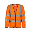 Hi-Vis lehká bezpečnostní bunda Andorra (Barva Signal Orange, Velikost S)