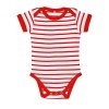 Dětské pruhované body Miles (Barva White, Velikost 3-6 months)