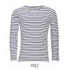 Men`s Long Sleeve Striped T-Shirt Marine  G_L01402