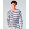 Pánské pruhované tričko Marine s dlouhým rukávem (Barva White, Velikost S)