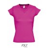 Ladies` V-Neck-T-Shirt Moon  G_L156