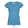 Ladies` V-Neck-T-Shirt Moon  G_L156