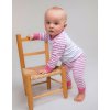 Pruhované pyžamo (Barva Navy Stripe, Velikost 0/6 months)