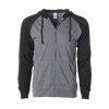 Men`s Lightweight Jersey Raglan Zip Hood  G_NP356