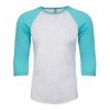 Unisex Tri-Blend 3/4 Sleeve Raglan Tee  G_NX6051