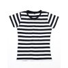 Dámské pruhované T (Barva Black, Velikost S)