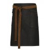 Division Waxed Look Denim Waist Apron  G_PW135