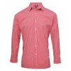 Men`s Microcheck (Gingham) Long Sleeve Shirt  G_PW220