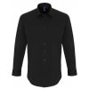 Mens Stretch Fit Poplin Long Sleeve Cotton Shirt  G_PW244