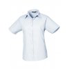 Ladies` Poplin Short Sleeve Blouse  G_PW302