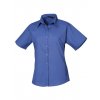 Ladies` Poplin Short Sleeve Blouse  G_PW302