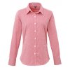 Ladies` Microcheck (Gingham) Long Sleeve Shirt  G_PW320