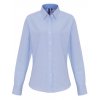 Ladies Cotton Rich Oxford Stripes Shirt  G_PW338