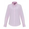 Ladies Cotton Rich Oxford Stripes Shirt  G_PW338