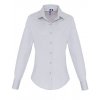 Ladies Stretch Fit Cotton Poplin Long Sleeve Shirt  G_PW344