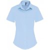 Ladies Stretch Fit Cotton Poplin Short Sleeve Shirt  G_PW346