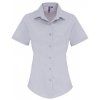 Ladies Stretch Fit Cotton Poplin Short Sleeve Shirt  G_PW346