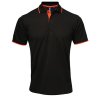 Pánské kontrastní Coolchecker® Polo (Barva Black (ca. Pantone Black C), Velikost S)