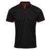 Pánské kontrastní Coolchecker® Polo (Barva Black (ca. Pantone Black C), Velikost S)