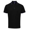 Pánské kontrastní Coolchecker® Polo (Barva Black (ca. Pantone Black C), Velikost S)