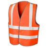 High Vis dálniční vesta a (Barva Fluorescent Orange, Velikost S/M)