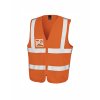 Zip I.D. Bezpečnostní Tabard (Barva Fluorescent Orange, Velikost S/M)