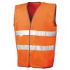 Bezpečnostní vesta a pro motoristy využívající 3M™ (Barva Fluorescent Orange, Velikost S/M)