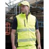 Oboustranná měkce polstrovaná bezpečnostní vesta a (Barva Fluorescent Orange, Velikost S)